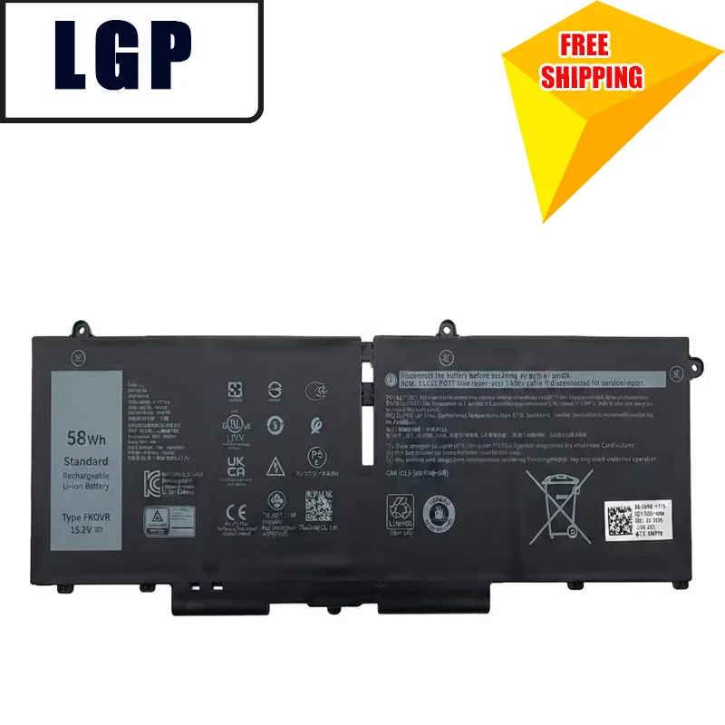 WHOLESALE New FK0VR Laptop Battery for DELL Latitude 5430 5530 5330 7530 7430  Precision P104F005 P104F006 078FWY 4FVJG