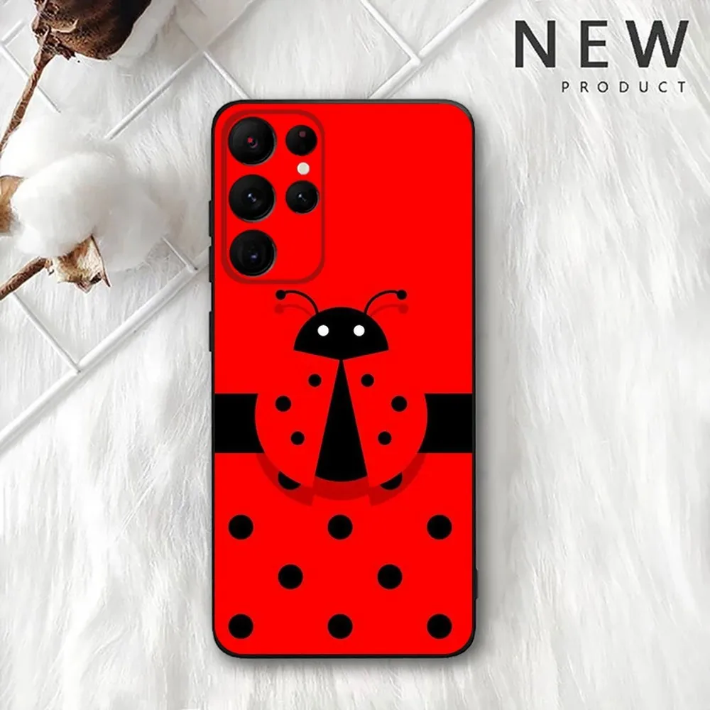 Insect Seven-star ladybug  Phone Case For Samsung Galaxy A20,A21s,A22,A31,A32,A52,A53,A72,73,A80,A91 Soft Black Cover