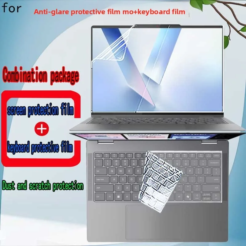 Image of Für Lenovo IdeaPad Slim 5x 15 Gen 11 Laptop-Displayschutzfolie, Tastaturfolie, ultraklare, blendfreie und transparente Anti-Blau-Folie