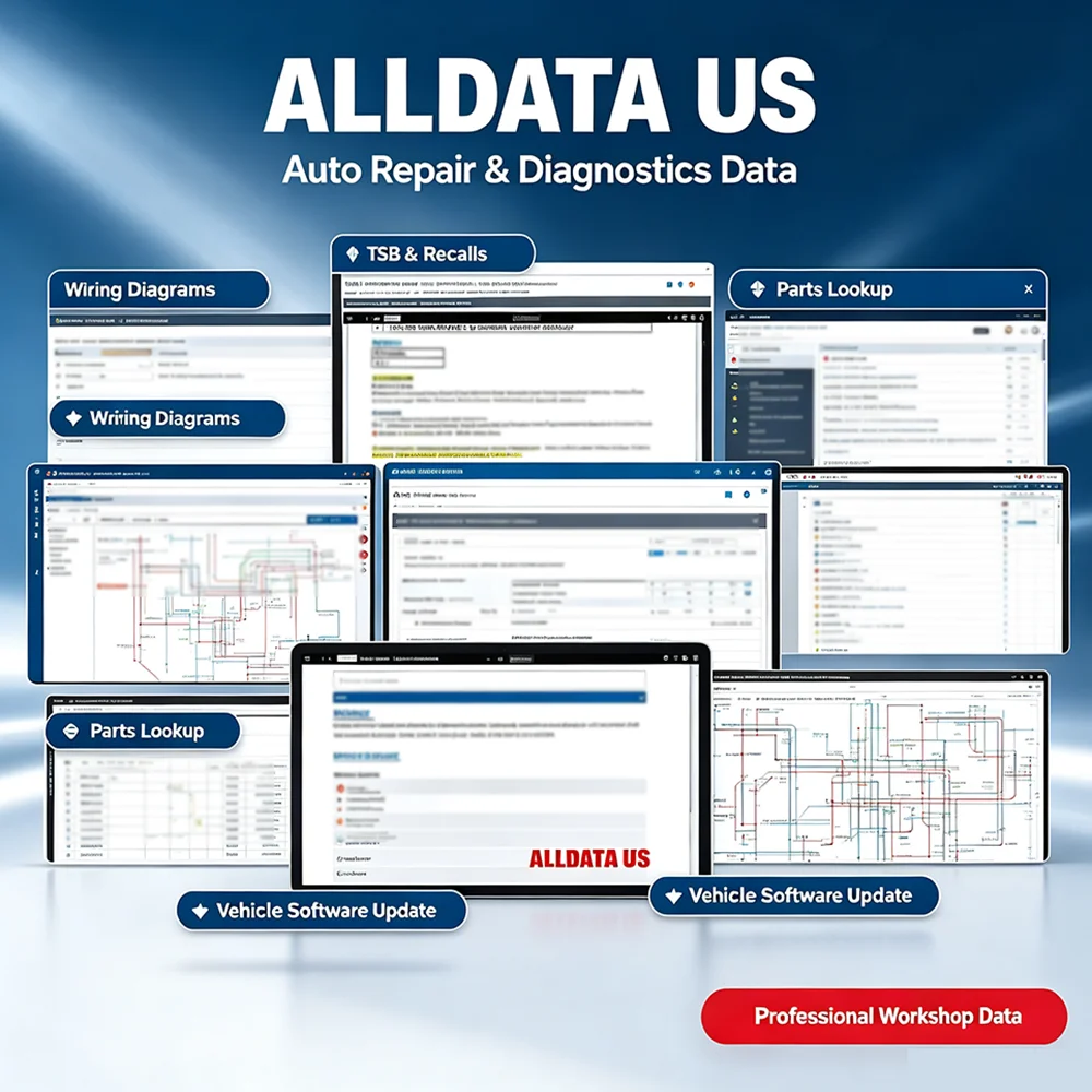 Workshop Tools Online - 2026 Alldata US Versi Lengkap Akun