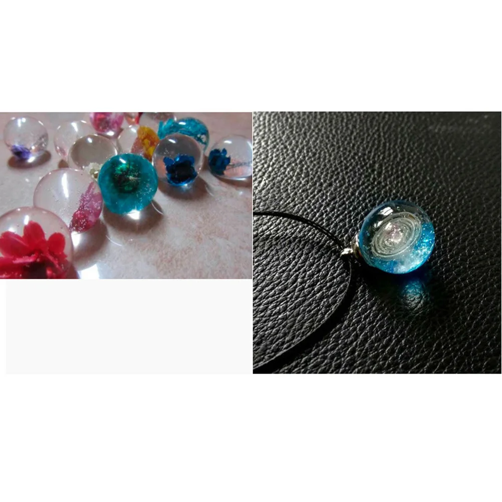 9pcs Crystal Epoxy Silicone Molds Mini Spherical Design Diy Resin Craft Making Kit For Jewelry Accessories Handwork