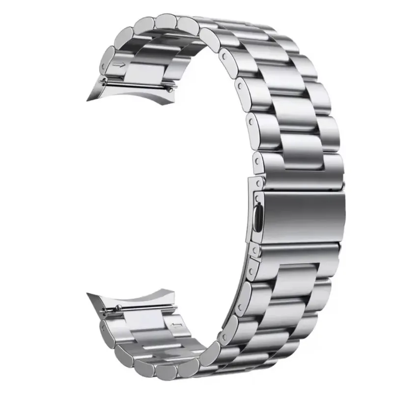 Sem lacuna pulseira de metal para samsung galaxy watch 6 4 clássico 5 pro 45mm aço inoxidável confortável pulseira relógio 7 6 5 4 44mm 40mm