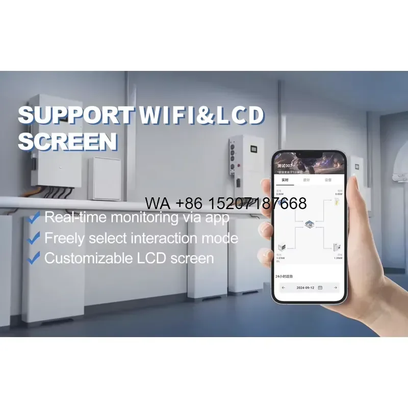 Wmwmnu 6.2KW Single Phase Off Grid Hybrid Solar Inverter for Residential EU Standard CE RoHS EN62109 with High Overload