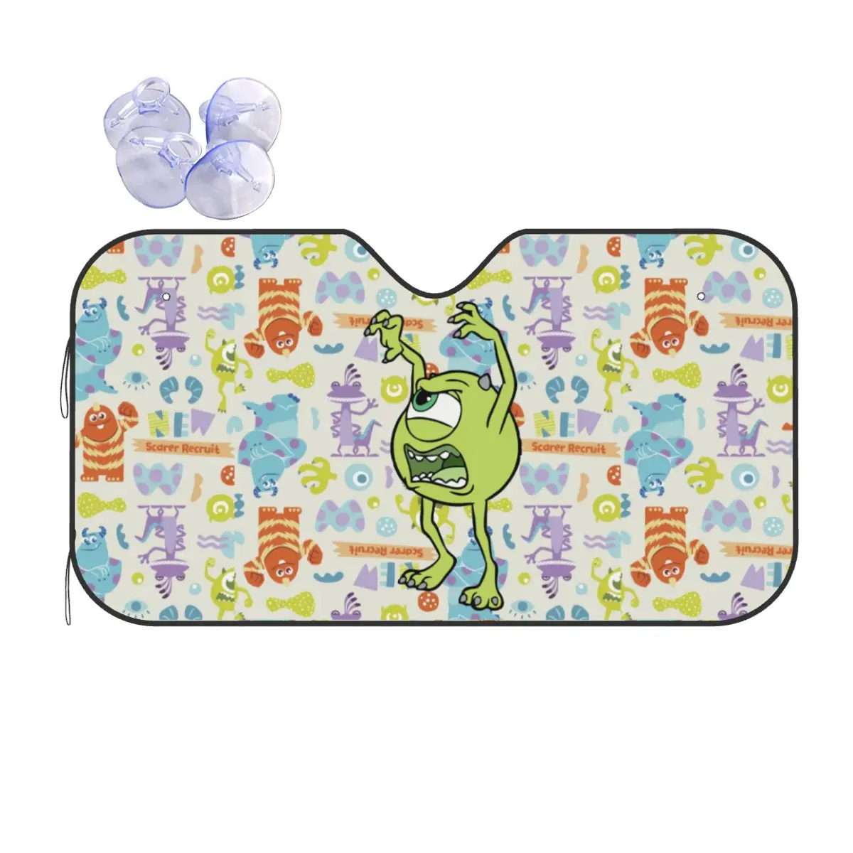 

Изготовленный на заказ солнцезащитный козырек на лобовое стекло автомобиля Университета монстров, козырек от солнца на лобовое стекло