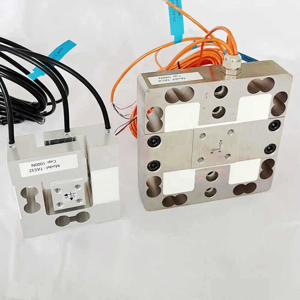 1000N axle load sensor Triaxial force transduer  Multi 3 AXIS  Force sensor for robot for 3D direction Loading