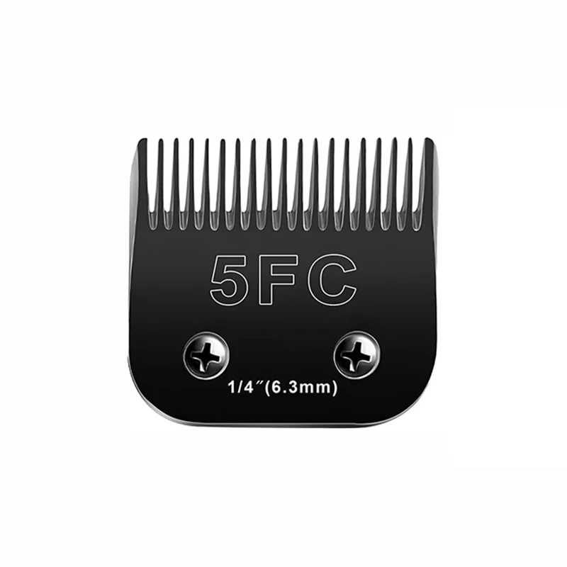 

5FC Black Blade Dog Grooming Clipper Replacement Blades Compatible with Andis Dog Clippers,Detachable Ceramic Blade