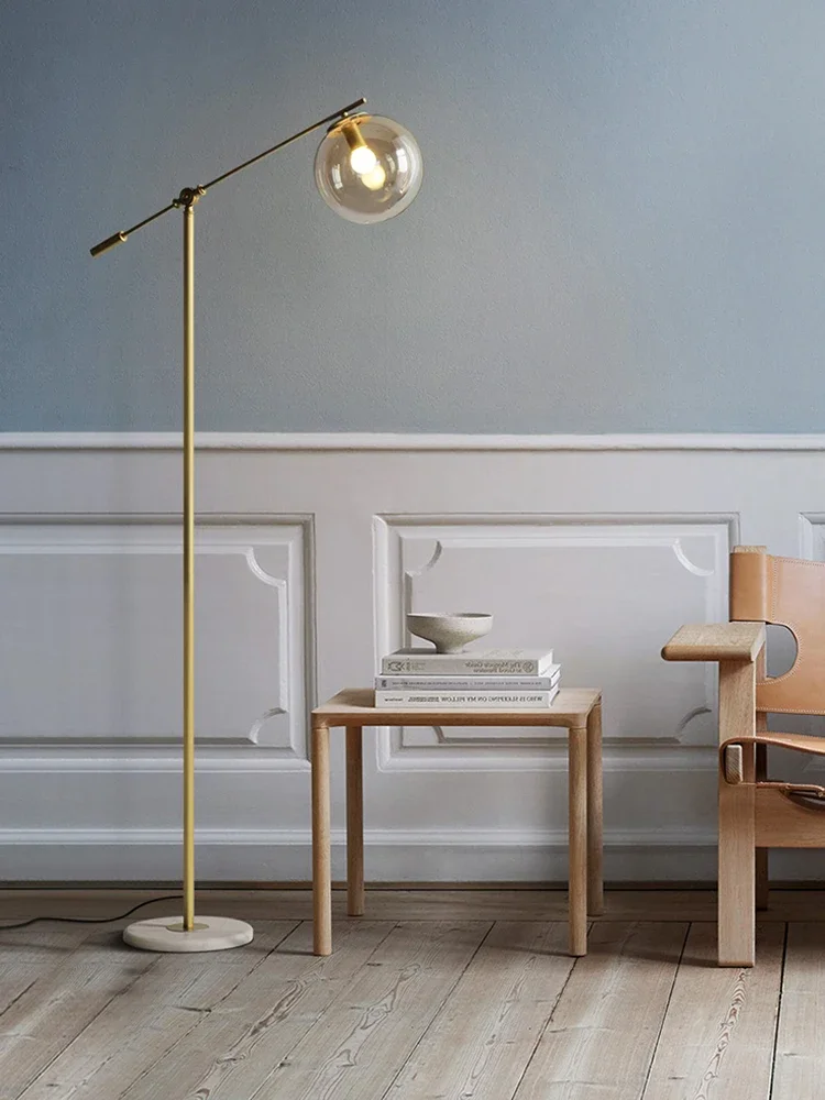 Modern Gold Deluxe floor lamp, living room, bedroom, sofa, bedside lamp, LED, Nordic, suitable for office and hotel lighting