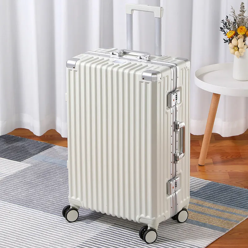 Carrier 28-inch Large-Capacity Suitcase Aluminum Frame Thickened Trolley Case Business Luggage Combination TSA Lock Suitcase