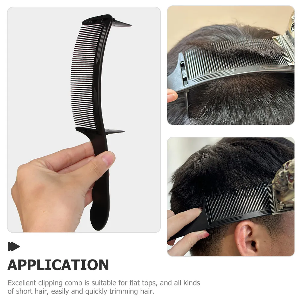 

1Set Professional Barber Comb Set Curved Design Haircut Guide Included Fast Trimming for Short Hair Flat Top Styles