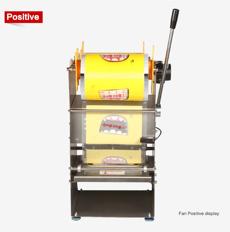 customized Fresh Locking Box Sealing Machine for Plastic Lunch Boxes Semi-Auto Fast Food Takeaway Packaging Film Kitchen Applian 4