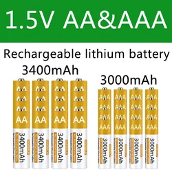AA/AAA Battery 1.5V Rechargeable Polymer Lithium-ion Battery AA/AAA  Battery for remote control mouse small fan Electric toy