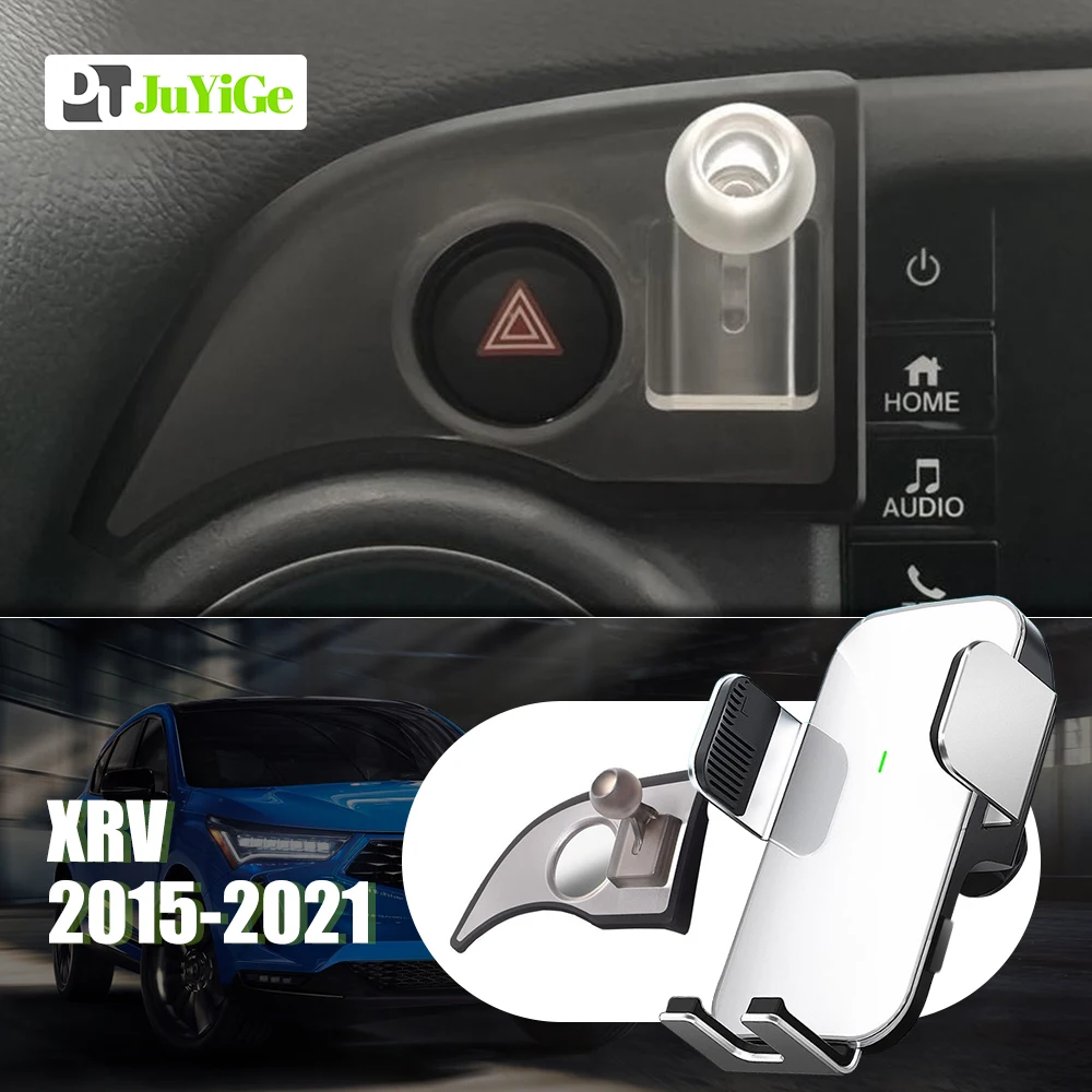 

For Honda XRV XR-V 2015-2021 2016 2017 2018 2019 Car Mobile Phone Holder Special Fixed Bracket Solar Magnetic Wireless Charging