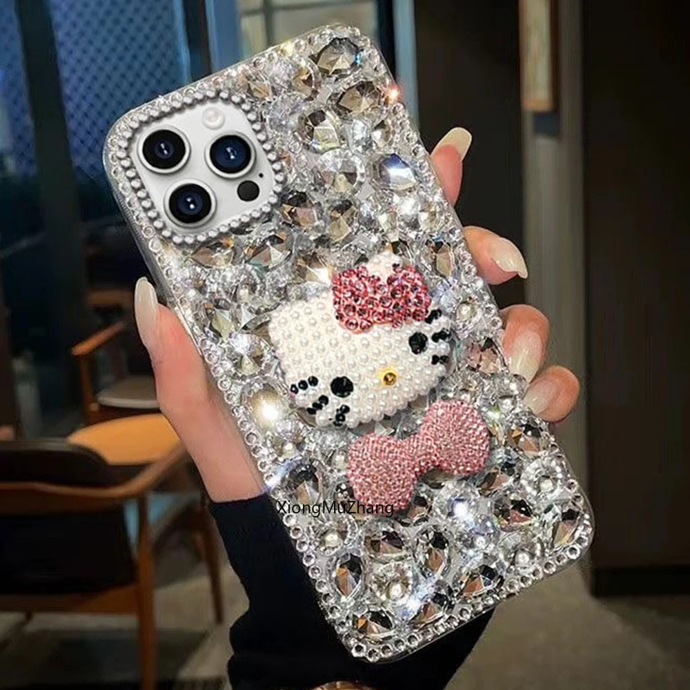 Für Nothing Phone 3A Lite 3A Pro 3A 4A Pro 4B 2A Plus 1 CMF Phone 2 Pro 1 Glitzernde Diamant-Hello-Kitty-Handyhülle – Detail 6