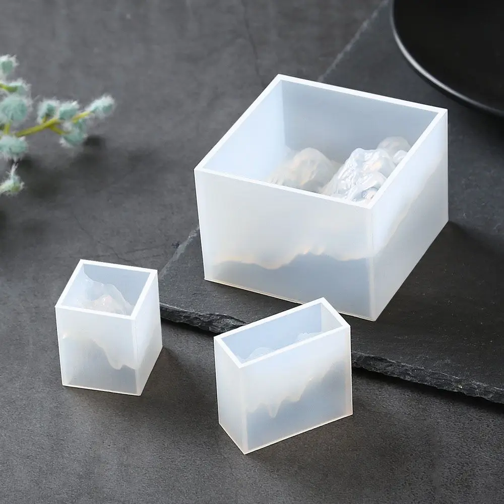 Simple Epoxy Snow Mountain Micro Landscape Ocean Transparent Jewelry accessory Jewelry Making Silicone Mold Crafts Tools