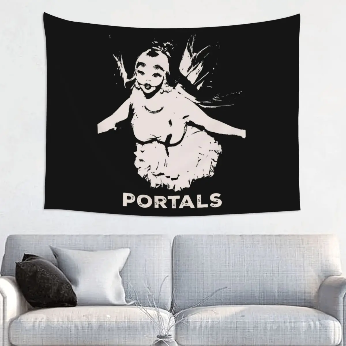 Portals Melanie Martinez Tapestry Wall Hanging Printed Polyester Tapestries Fantasy Wall Blanket Room Home Decor Yoga Mat