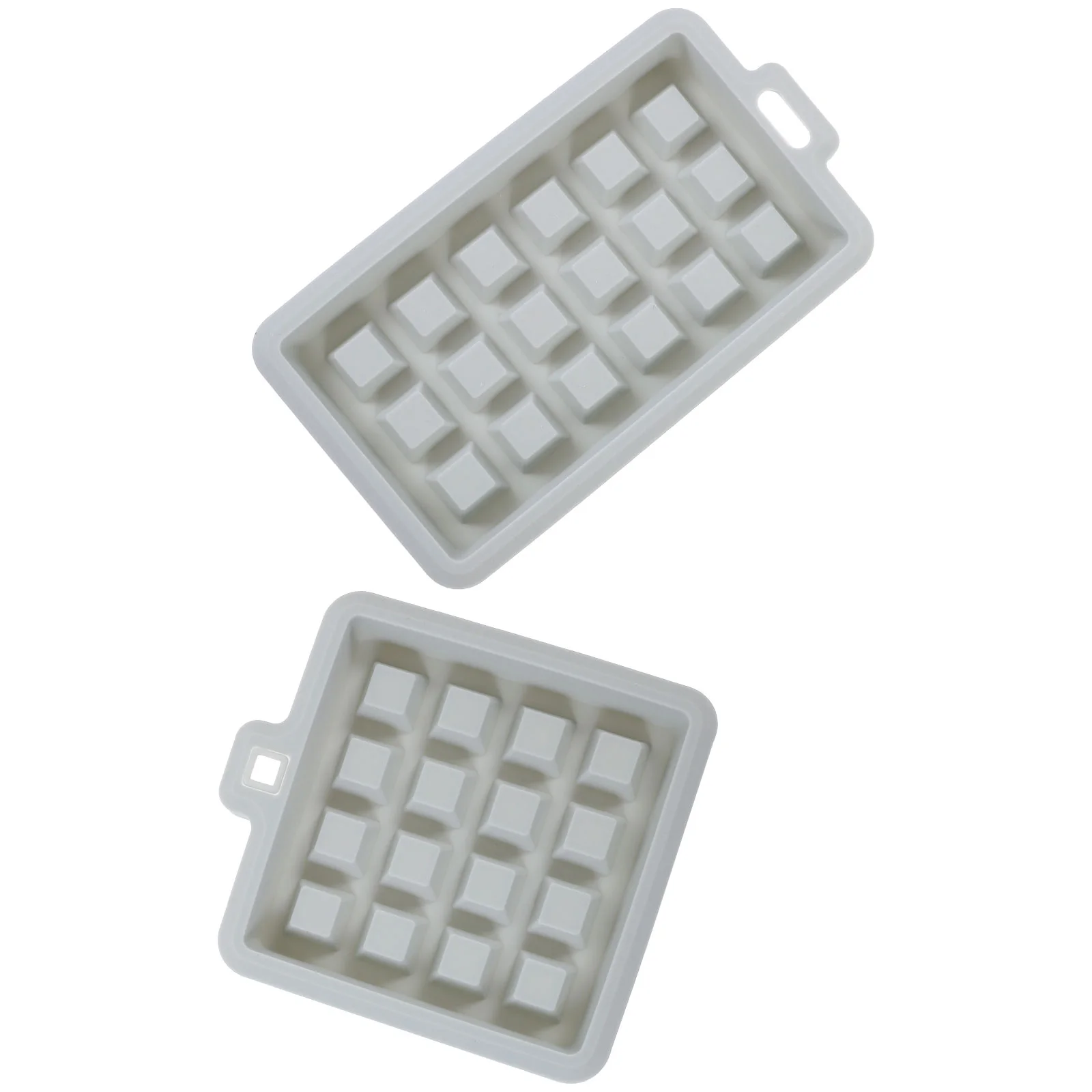 2 uds moldes para pasteles y magdalenas, herramientas para hornear DIY, molde para arroz para bebé, fabricante cuadrado rectangular azul de silicona
