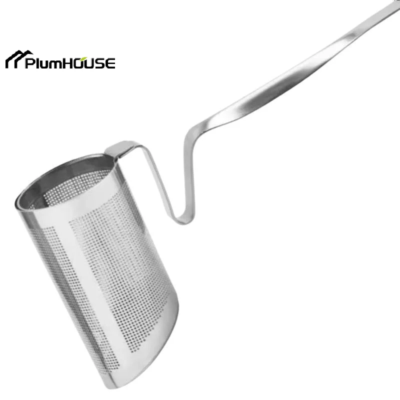 Stainless Steel Clip Hanging On Cup Tea Strainer Cup Clamp Tea Infuser With Long Handle Fine Filter For Home Office Daily view 3