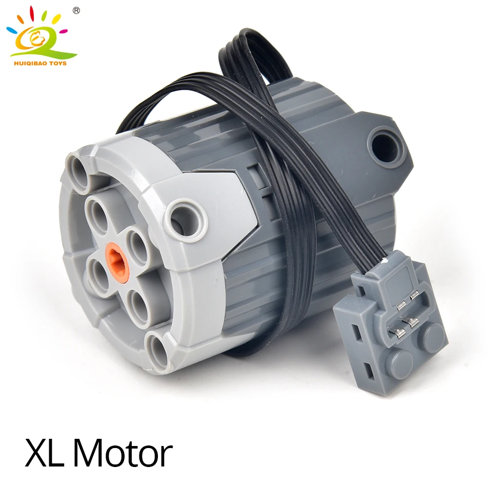 HUIQIBAO MOC función de potencia técnica tren M L XL Motor IR bloques de construcción piezas de alta tecnología ladrillos DIY coche camión construcción