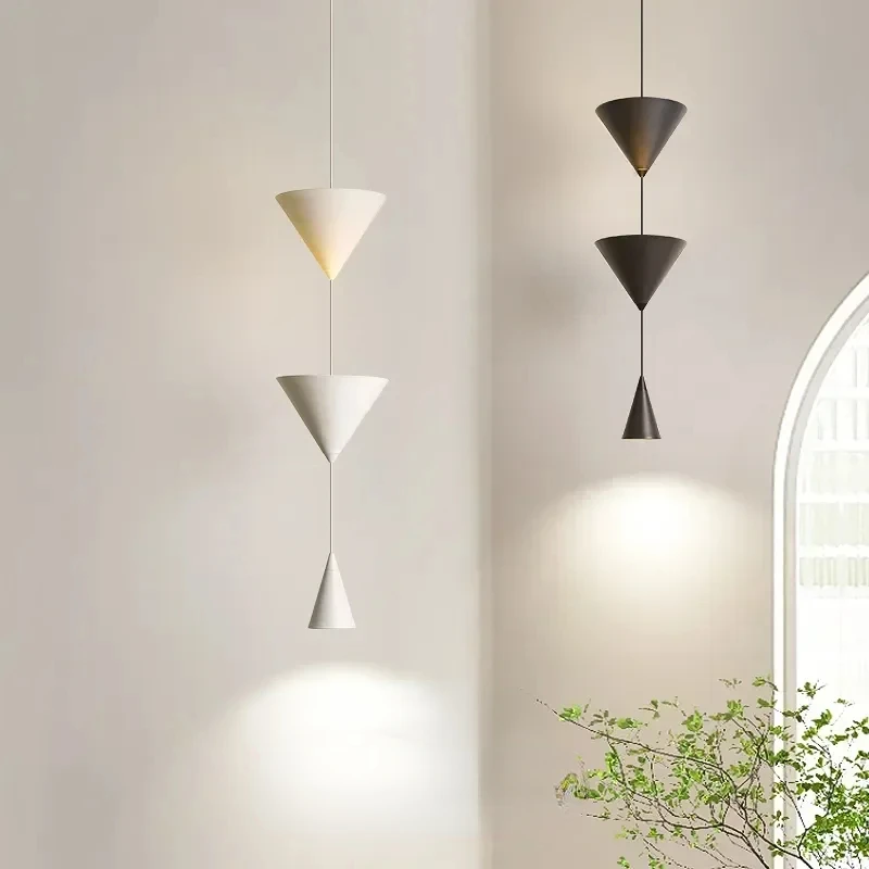 Modern Designer Pendant Light Originality Personality Long Wire Geometric Hanging Lamp Bedroom Bedside Parlor Study LED Fixtures