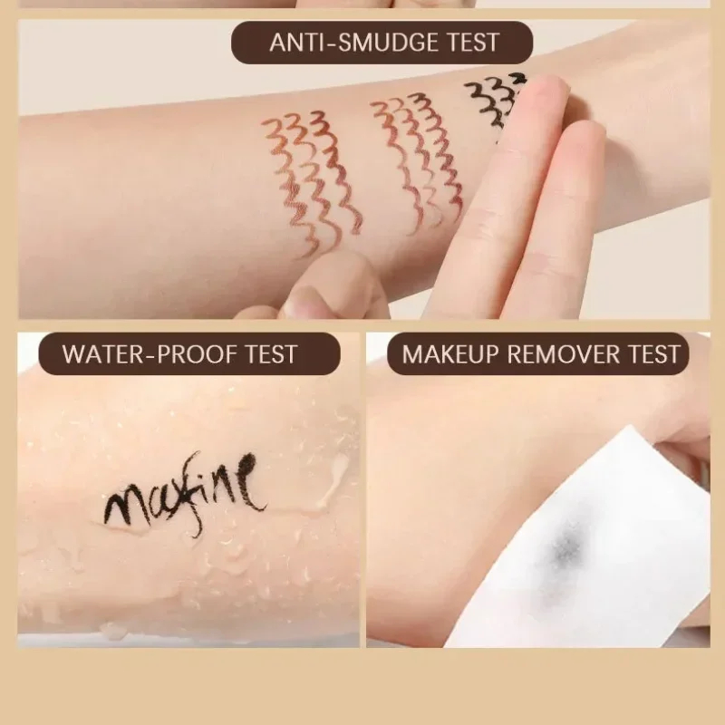    Delineador líquido ultrafino, fosco, suave, à prova d'água, caneta delineadora permanente de secagem rápida, sem manchas, cosméticos