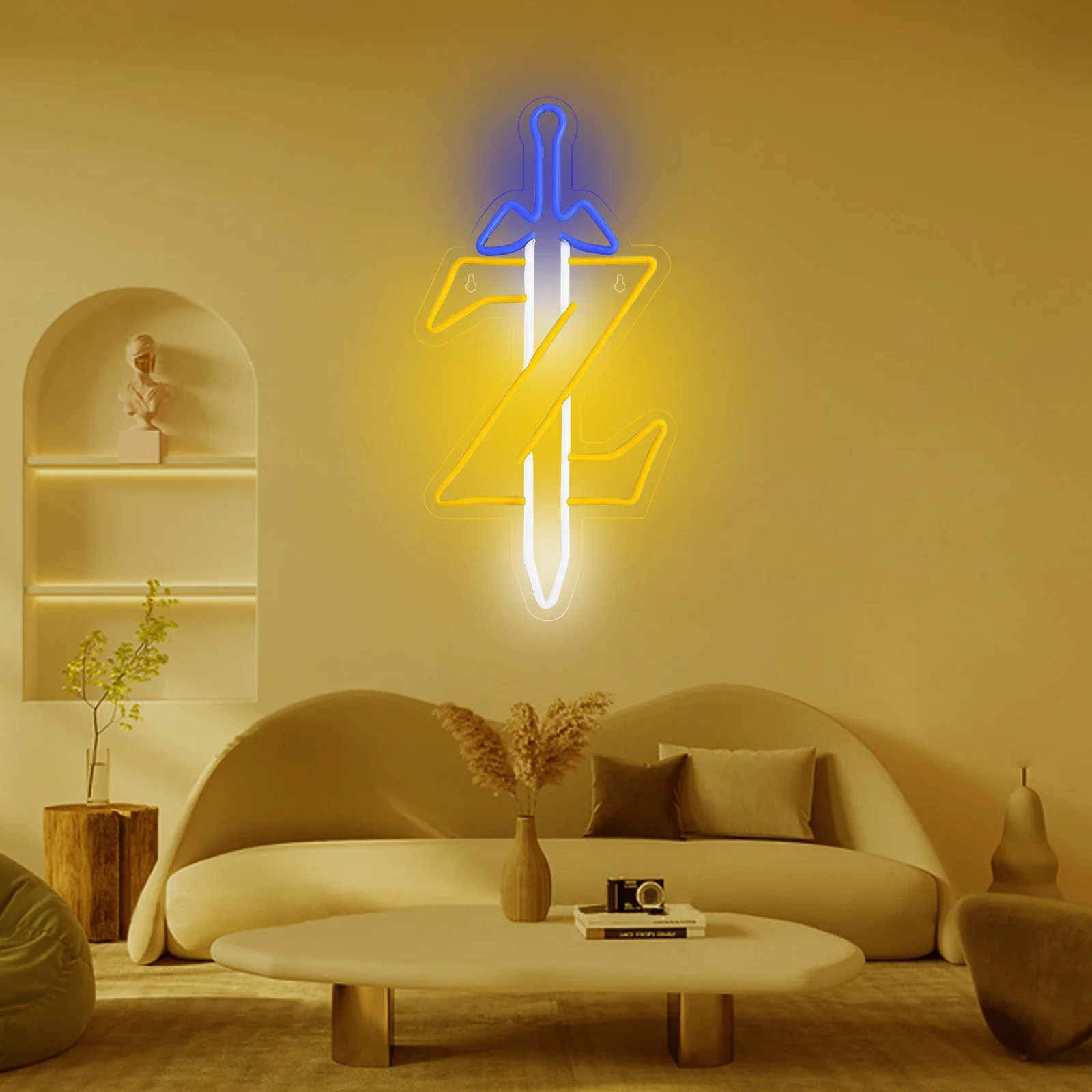 Sword Z LED Neon Sign Zelda Gamer Neon sign for Gaming Room  bedroom Teen Room Party Wall Decor Gift for Game Lovers USB Powered view 3