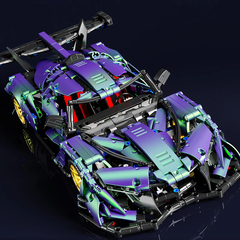 

Gradient Intensa Emozione Super Sports car Building block Apollo IE model ornament Originality Puzzle assembly Toy Boy's Gift