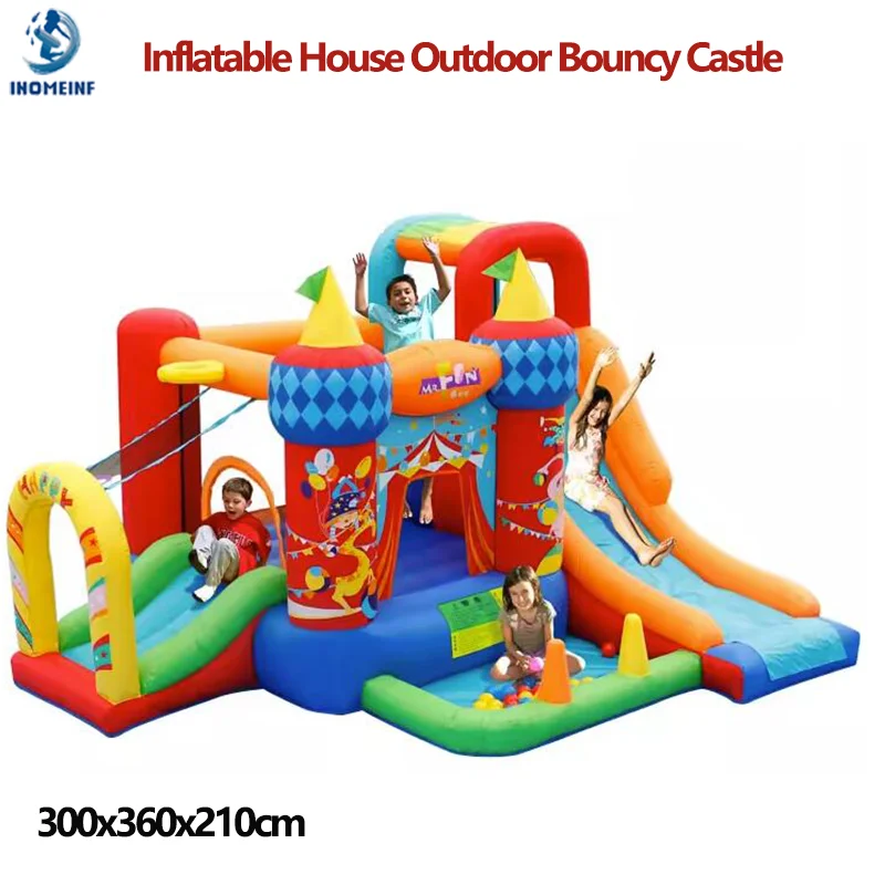 

Новый надувной дом, цирковой надувной замок с горками, набор перемычек для детей от 4 до 5 лет, детская игровая площадка, надувные батуты, подарки на день рождения