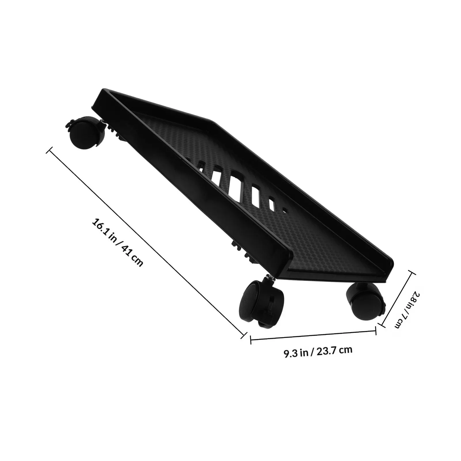 Mobile Computer Tower Stand with Smooth Burr-Free Surface Sturdy Floor Pc Holder for Carpet Hardwood Floors Gaming Desktop Riser