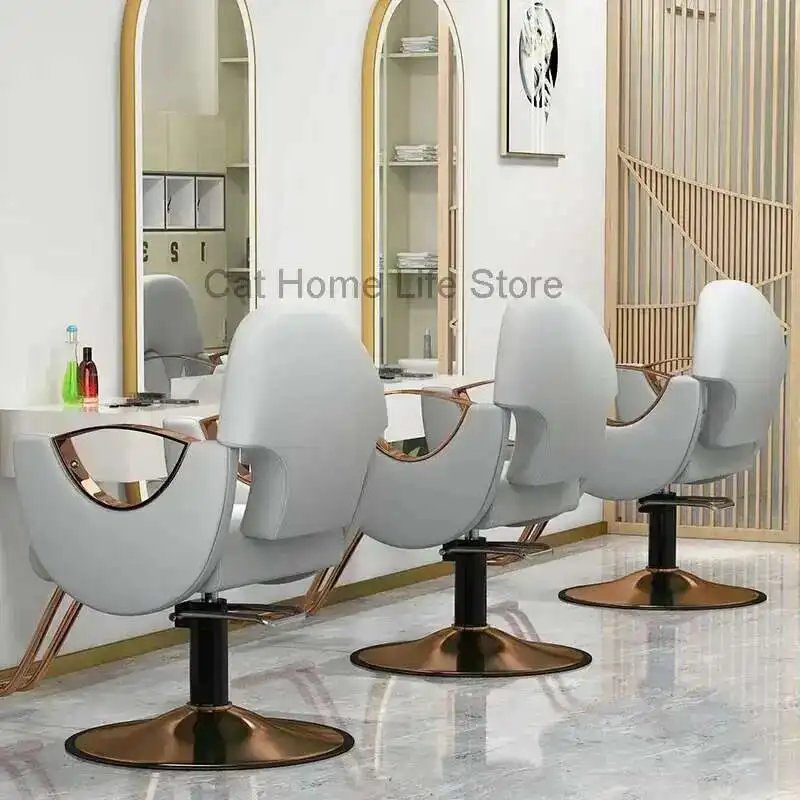 

Ergonomic Chair Vintage Chairs Professional Barber Armchairs Purpose Salon Hydraulic Beauty Cosmetic Spa Adjustable Shampoo Brow