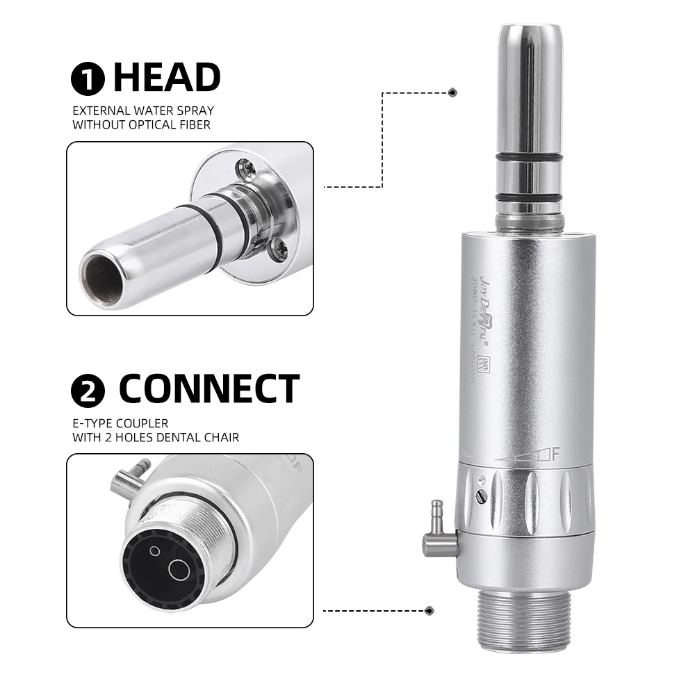 AZDENT Dental High & Low Speed Handpiece Kit Straight Contra Angle Single Water Spary Standard Push Button 2/4 Hole Dentist Tool