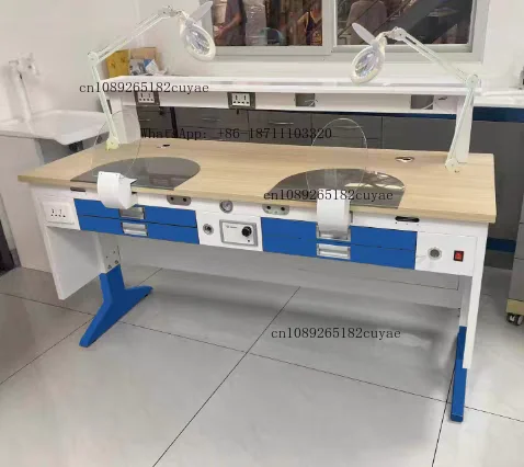 Full Set Custom Layout Dental Laboratory Furniture Combined Desk for Complete Dental Restoration Factory
