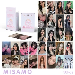 50pcs/set TWICE Misamo Album Laser LOMO Card Minatsuki Sacha Naoi Minami MOMO Fan Collection Gift Postcard Photo Card KPOP 55pcs