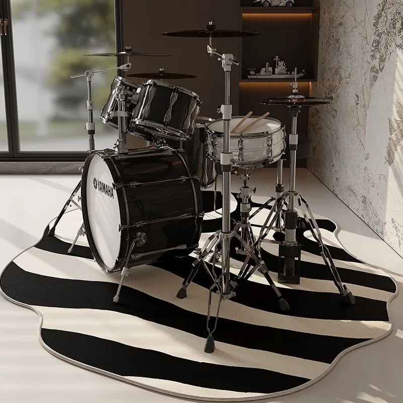 

Drum Carpet Non-slip Waterproof Soundproof Rug Irregular Line Music Room Floor Mat Large Size Home Decoration Mats Alfombra 양탄자