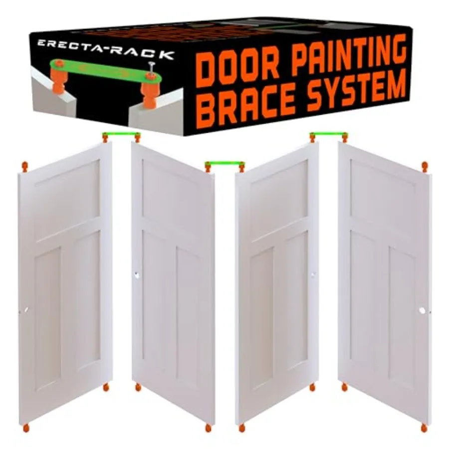 

【Spot goods】Door Painting Stand For Up to 10 Full-Size Doors Vertically Prep Spray Paint and Dry Multiple Doors on Both Sides S