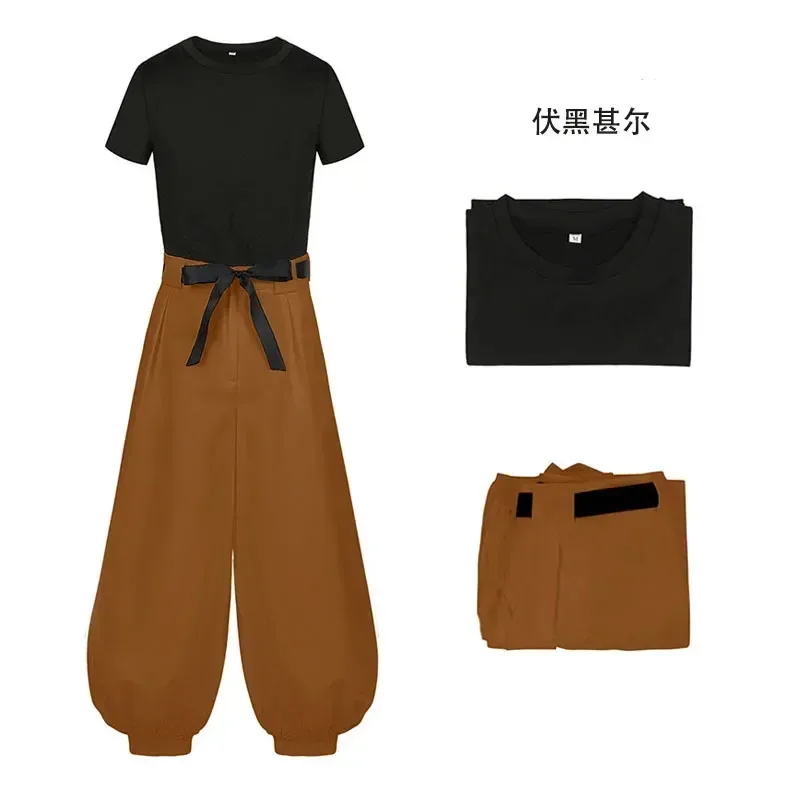 أزياء أنيمي Jujutsu Kaisen التأثيرية Fushiguro Toji سراويل علوية بأكمام قصيرة بدلة الهالوين ملابس الحفلات للرجال البالغين