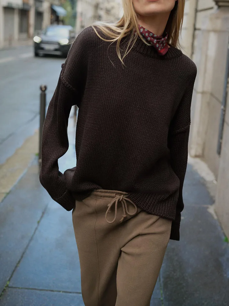 Women's Faionable Sweet Versatile Soft Wide Leg Pants Autumn New Arrival High Waist Casual Trousers for Ladies