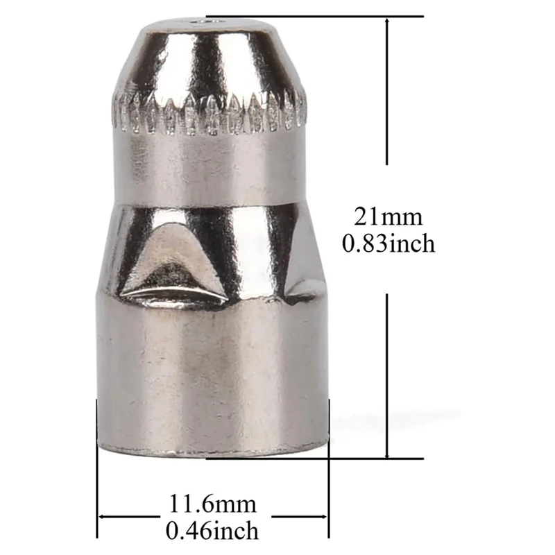 ABHZ-25PCS P80 المواد الاستهلاكية البلازما، P80 البلازما القاطع الشعلة أطقم أقطاب كهربائية نصائح الكؤوس #6