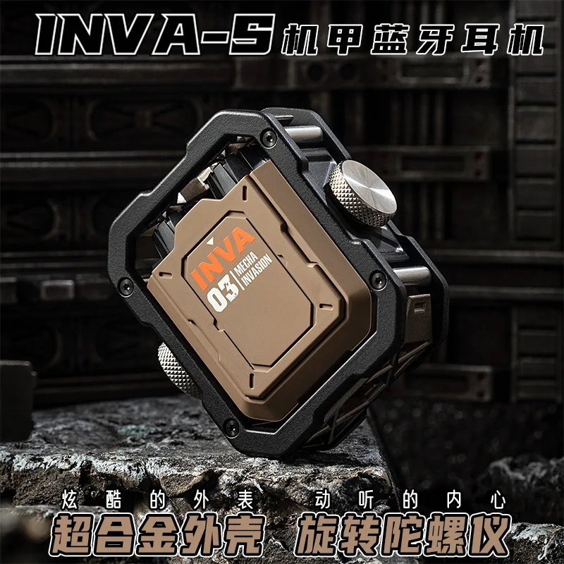 Imagem -05 - Mecha-invasão Inva-s Tws Gaming Earphones Fones de Ouvido sem Fio Hifi Stereo Bluetooth 5.3 Cyberpunk Fingertip Gyroscope Headset