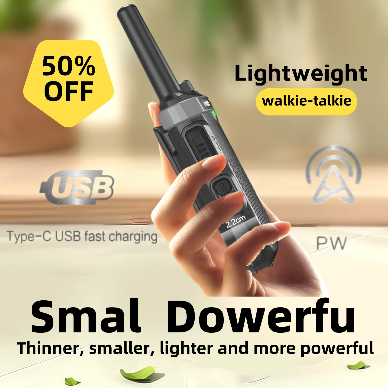 Iradio V288Plusトランシーバー1/2個セット 199CH UHF 400-470MHz 長距離5KM ミニ携帯無線機 ワイヤレスセット 双方向無線局