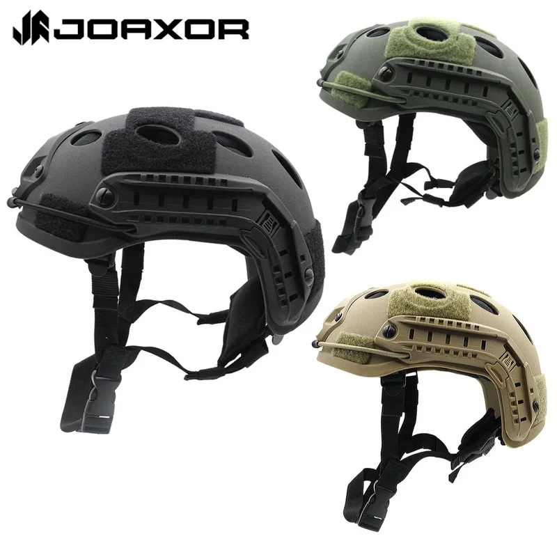 Защитный шлем JOAXOR для страйкбола, тактический шлем для тренировок Ближнего Востока в Ираке, с боковыми направляющими