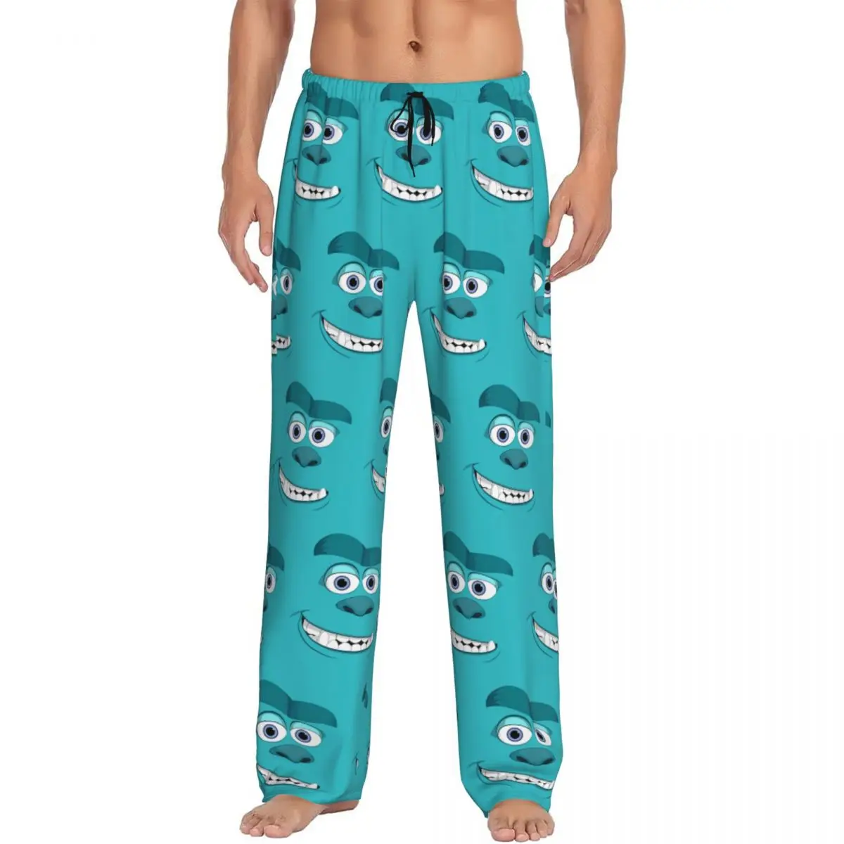 

Custom Monsters University Pajama Pants Men Cute Monsters Sleepwear Lounge Sleep Bottoms Stretch with Pockets