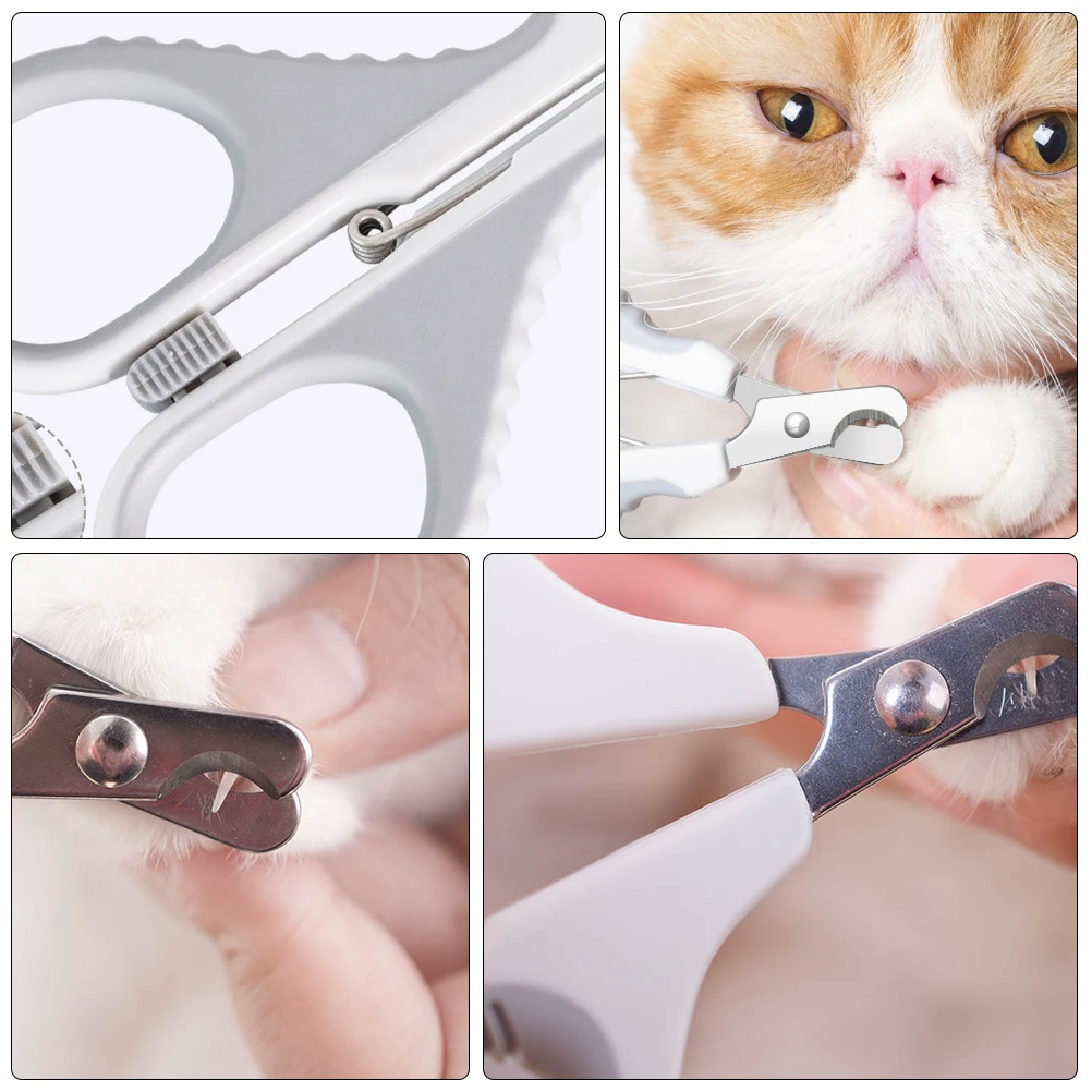 

Pet Nail Claw Scissors for Cats Dogs Small Trimmer Durable Safe Plastic Steel Material Pet Supplies