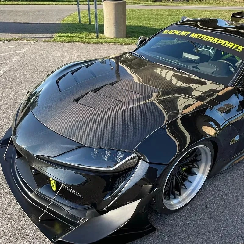 

Supra Carbon Fiber Front Hood For Toyota Supra GR MK5 MKV A90 A91 Car Hood Engine Valve Cover Auto Parts