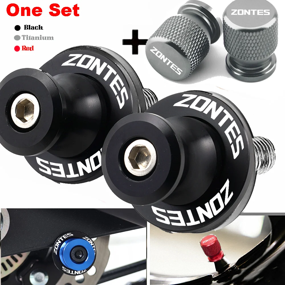 For Zontes G1 U1 C125 310M 350E 350D 368G 703F Swingarm Spool Slider Tire Valve Cap Motorcycle Accessories E D G 368 350 250 125