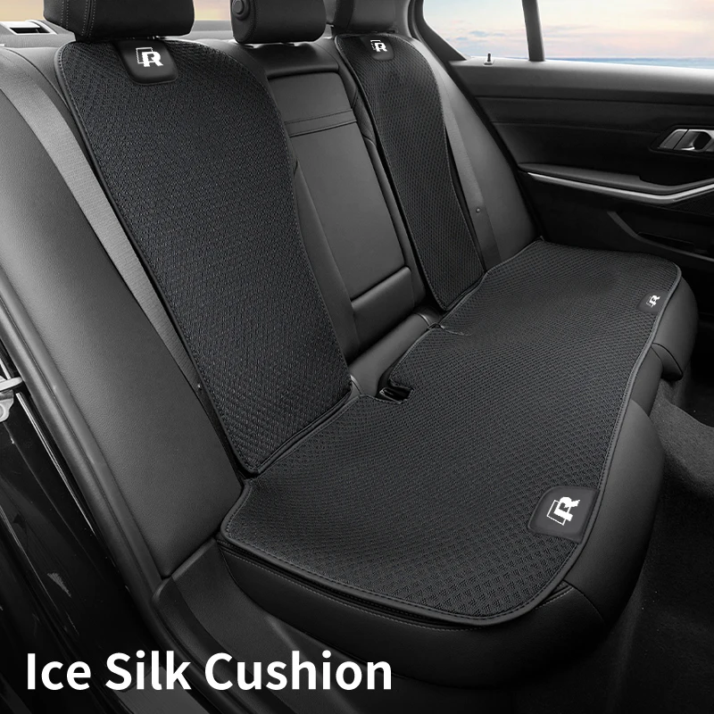 Car Ice Silk Seat Cover Front Rear Cushion Protector Pad For VW Scirocco Polo T5 Passat b6 Golf Tiguan Jetta T-ROC CC Beetle GTI