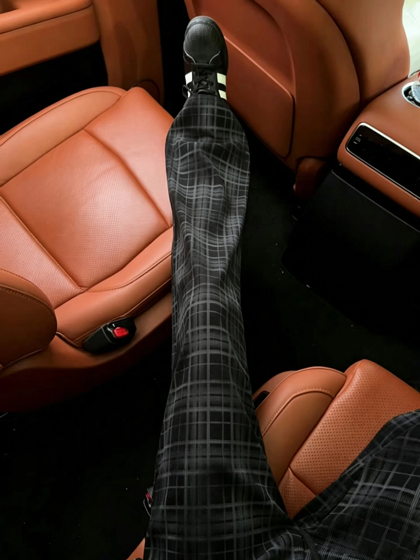 American Style Loose Fit Casual Pants Men Summer Thin Breathable Cool Feeling Plaid Loose Wide Leg Pants Tie Dye Stripes
