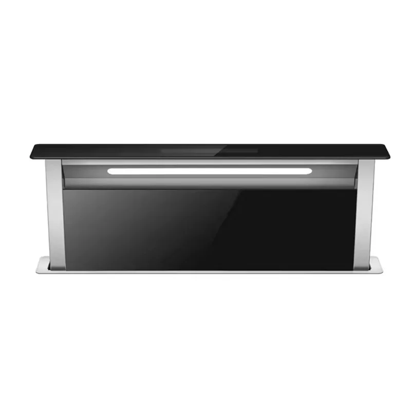 Invisible Downdraft Cook Hood Exclusive Open Ventilation System  Under Lift Countertop Vented Exhaust Hidden Electric Range Hood