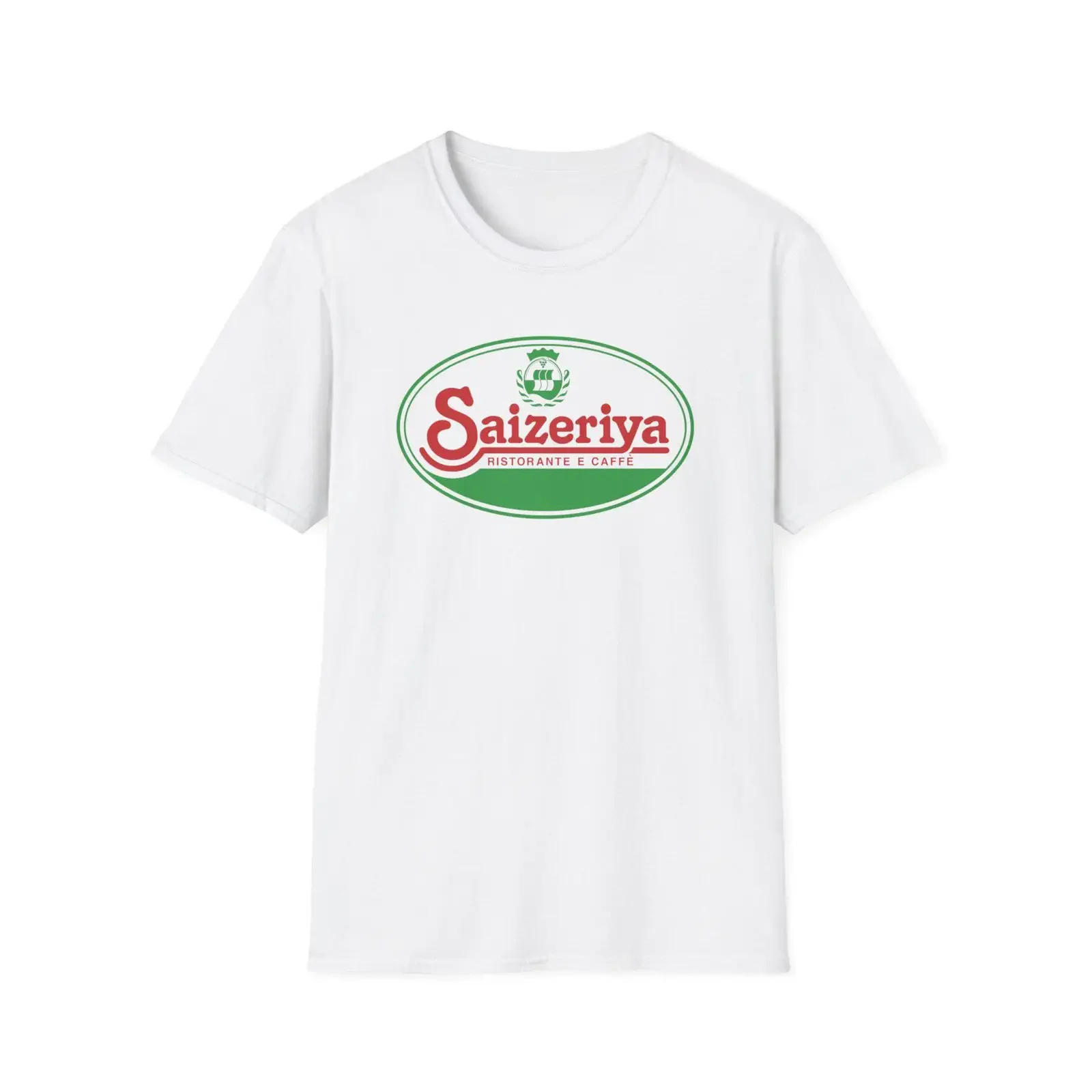 Saizeriya Japanese Italian Cuisine Logo T Shirt Funny Food Lover Casual Japan Restaurant Souvenir vintage Washed Stretched