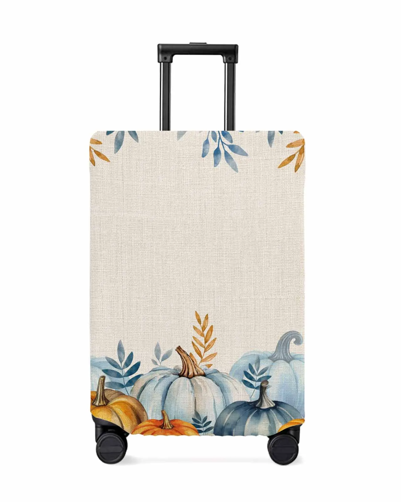 

Autumn Plant Leaves Pumpkin Stretch Suitcase Protector Baggage Dust Case Cover For 18-32 Inch Travel