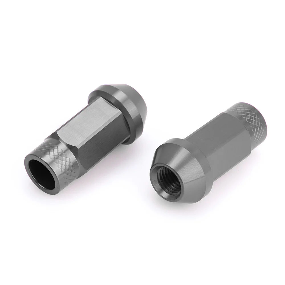 Blox Nuts Security Key Wheel Nuts صواميل العروة M12x1.5 M12x1.25 M14x1.5 طول 50 مم مع سبائك الألومنيوم 7075